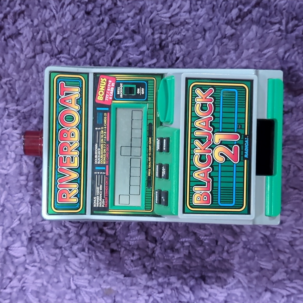 Vintage Riverboat Blackjack 21 Radica Electronic Game
